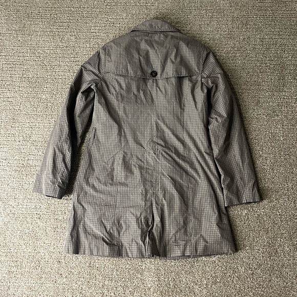 Banana Republic Gray Pinstripe Trench Coat - Picture 2 of 3